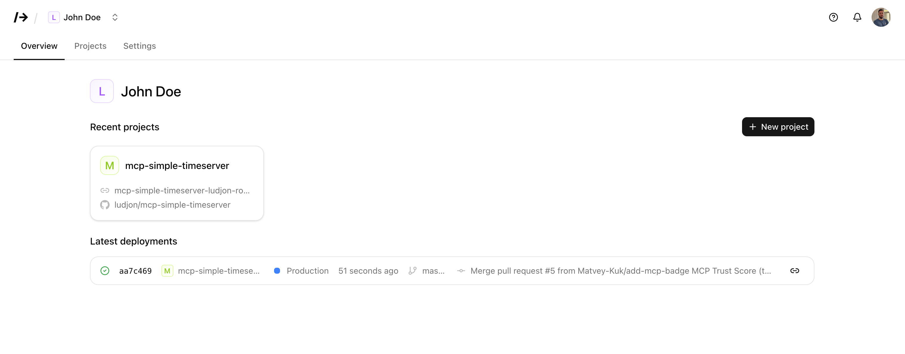 MCP Hosting Dashboard